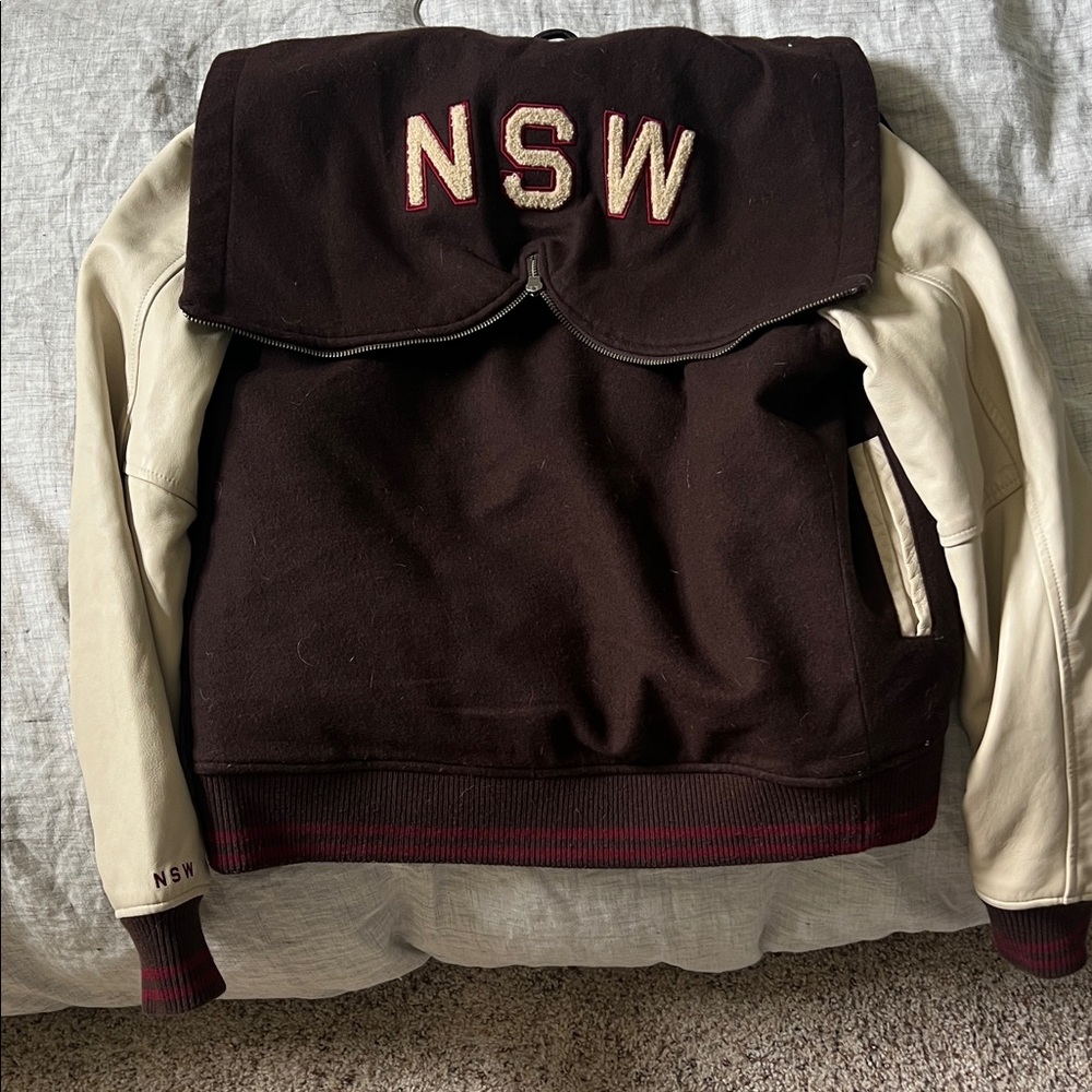 Nike NSW Destroyer Bomber Wool and leather jacket - Picture 8 of 8